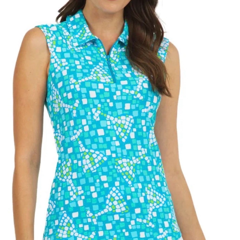 Ibkul Golf/Tennis/Athleisure 1/4 Zip Top - Wine Pattern 🍷